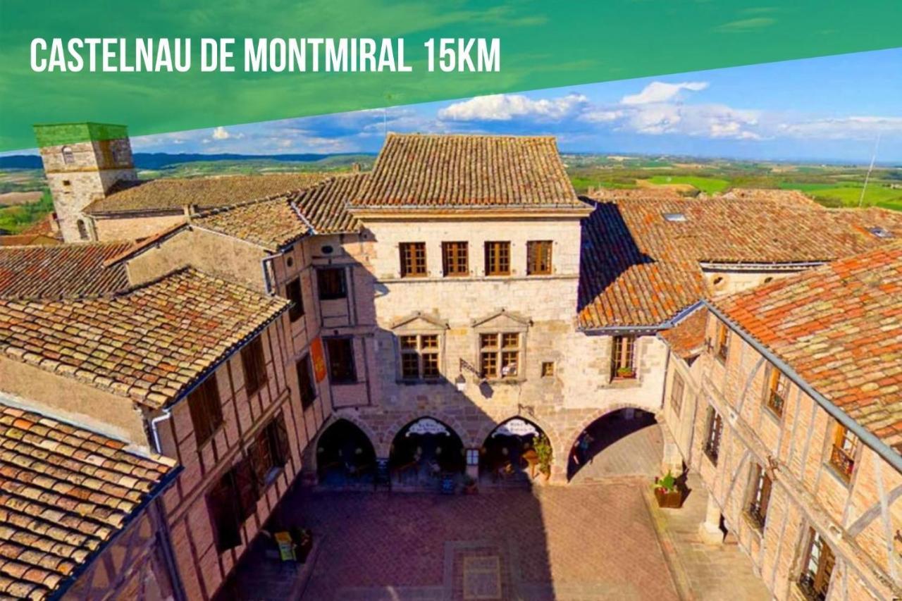 Le Cottage Nature Loin De L'Oeil Sauna Gaillac Entre Albi-Toulouse & Les Cottages Du Tarn Brens  المظهر الخارجي الصورة