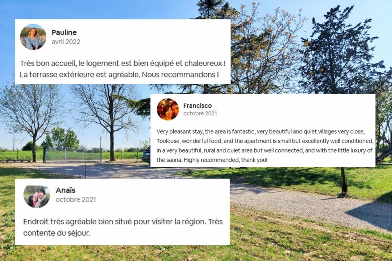 Le Cottage Nature Loin De L'Oeil Sauna Gaillac Entre Albi-Toulouse & Les Cottages Du Tarn Brens  المظهر الخارجي الصورة